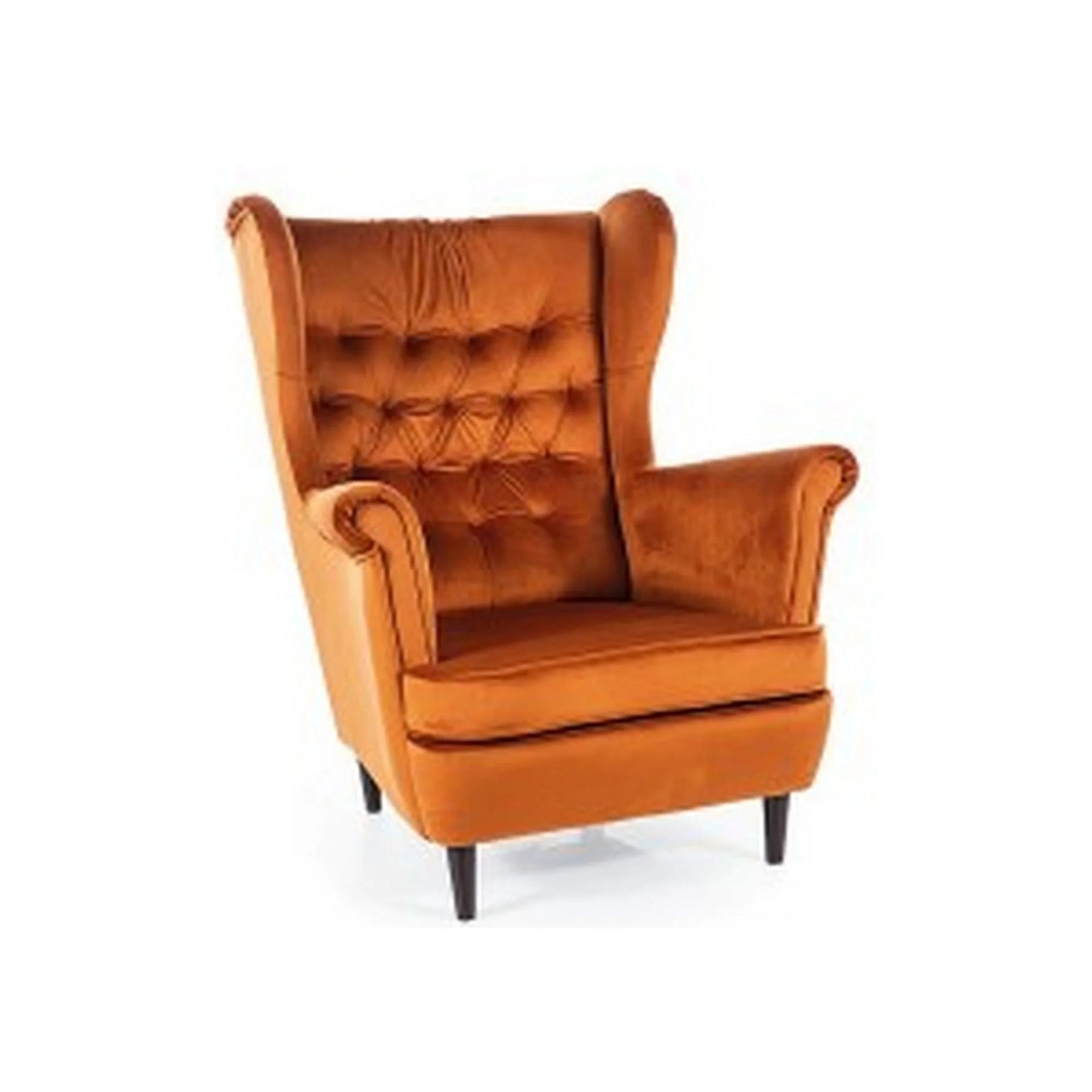 Fotoliu caramiziu cu design elegant, ideal pentru living – primabucata