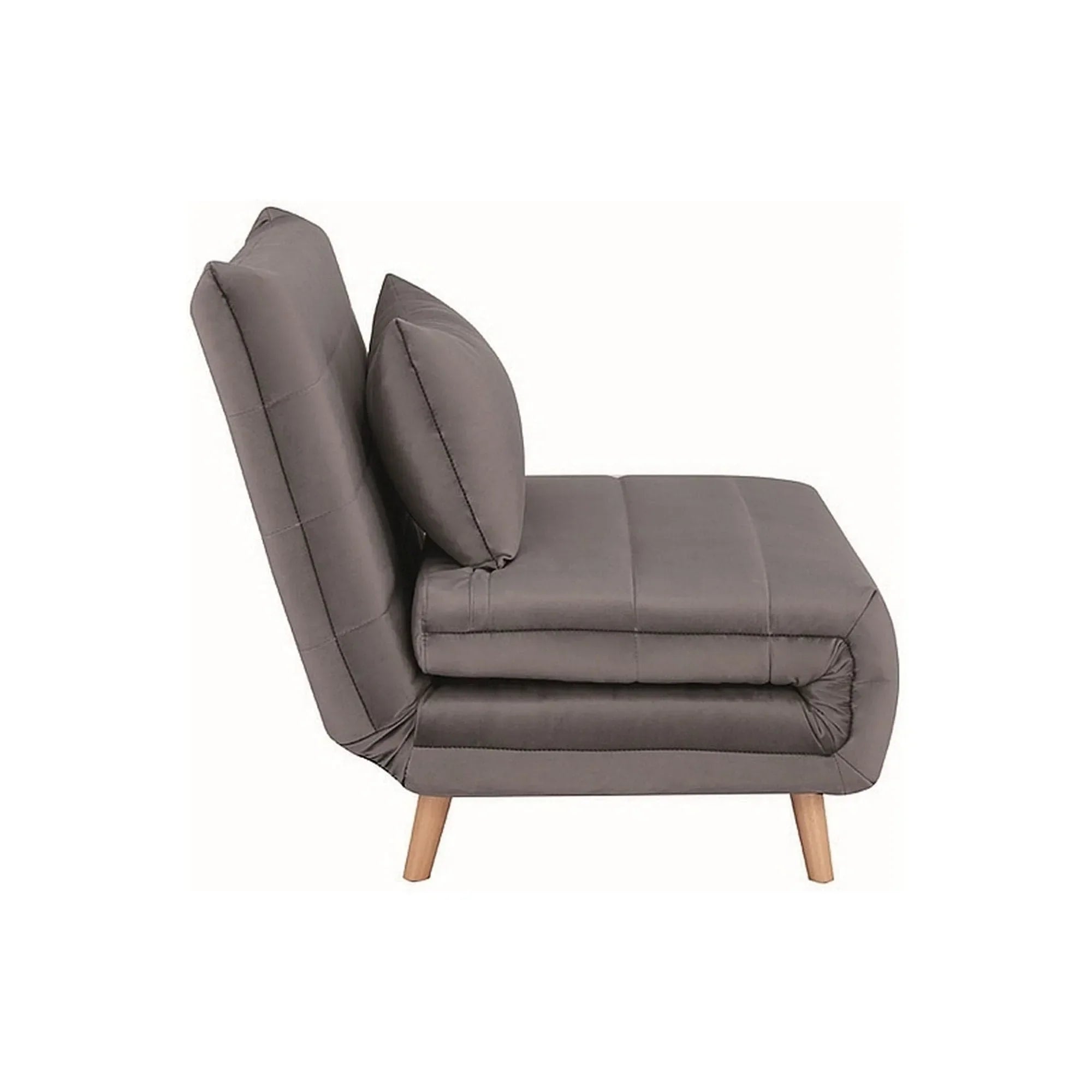 Fotoliu extensibil DETROIT OCN-39789, gri/fag