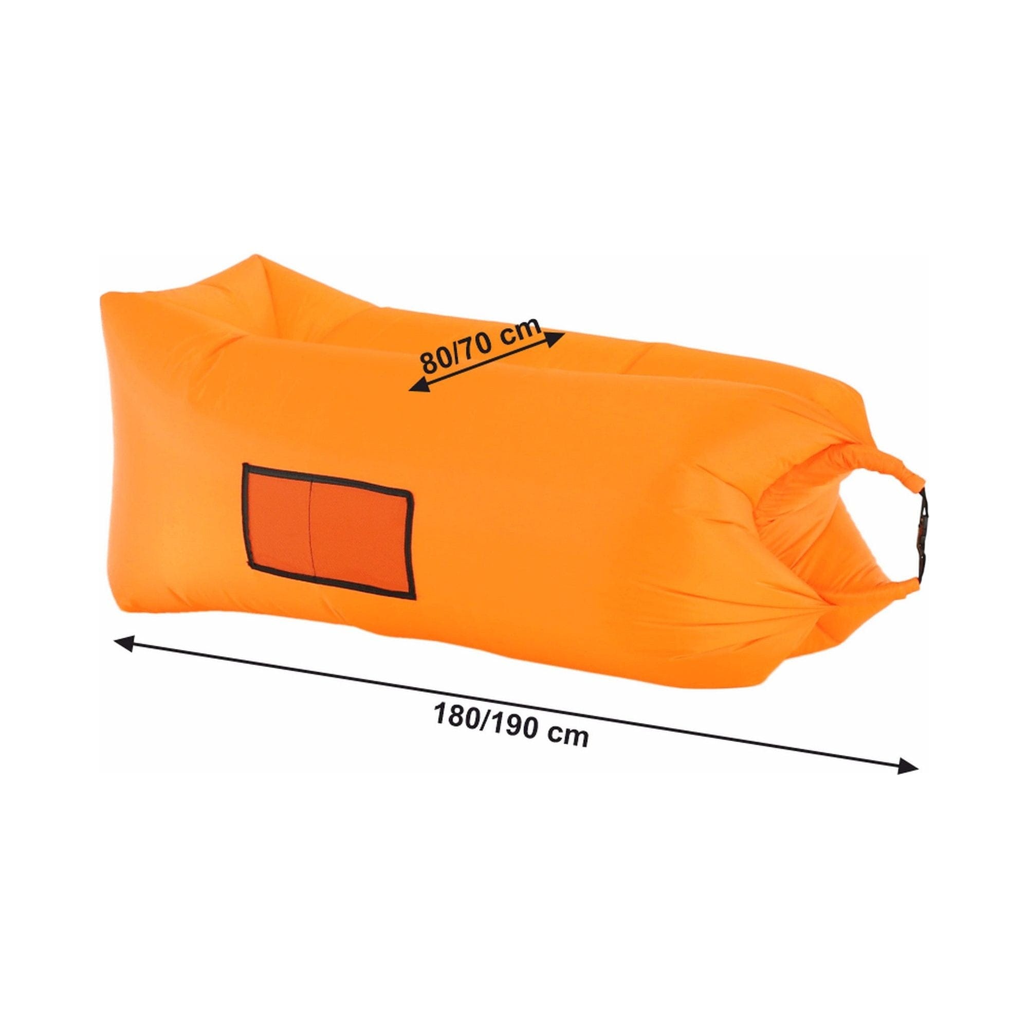 Fotoliu gonflabil LEBAG, portocaliu, material textil