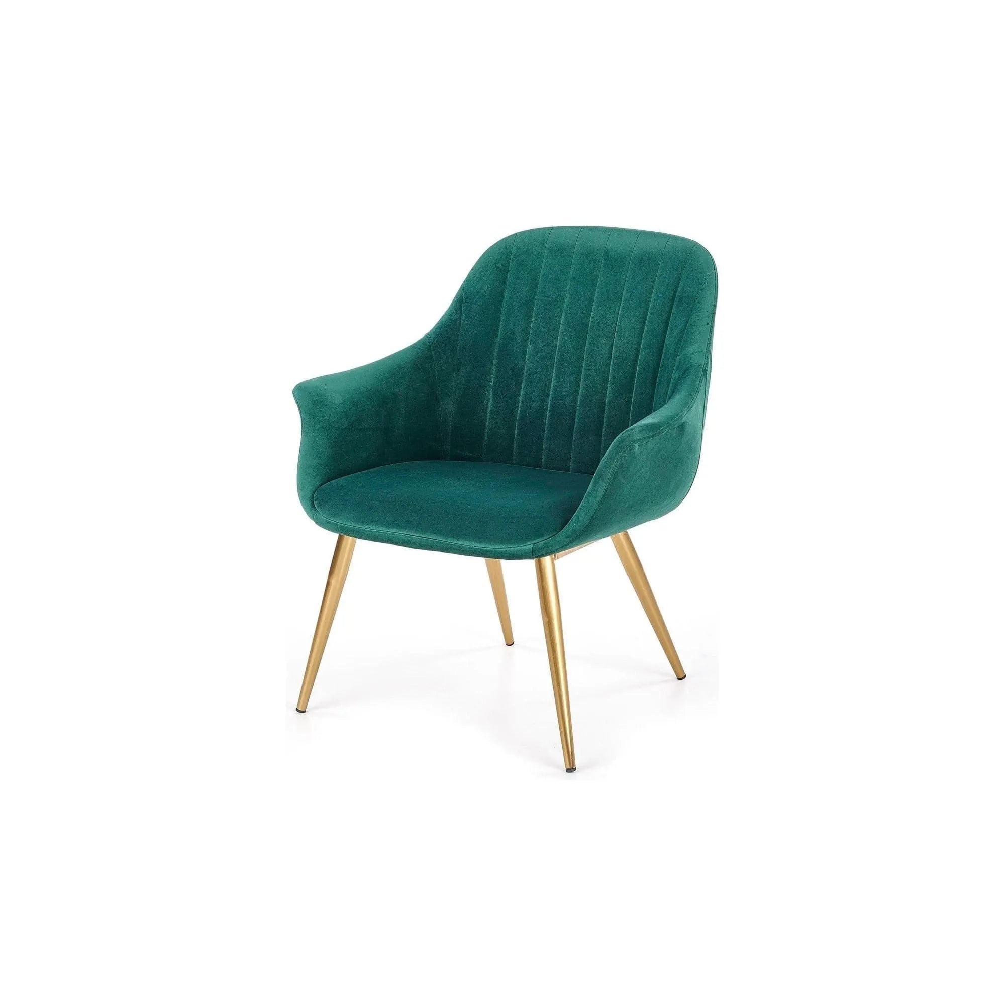 Fotoliu HOUSTON OCN-27690, verde inchis/auriu