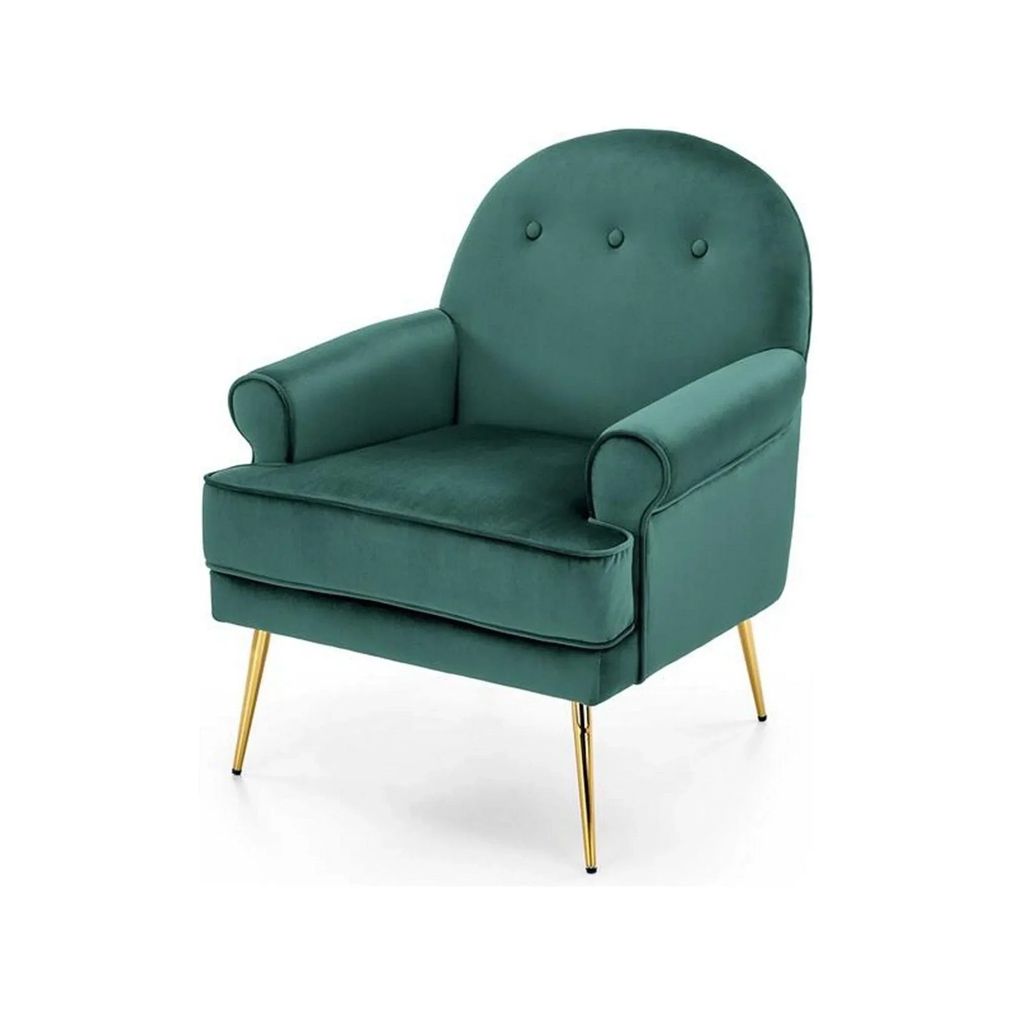 Fotoliu HOUSTON OCN-27709, verde inchis/auriu