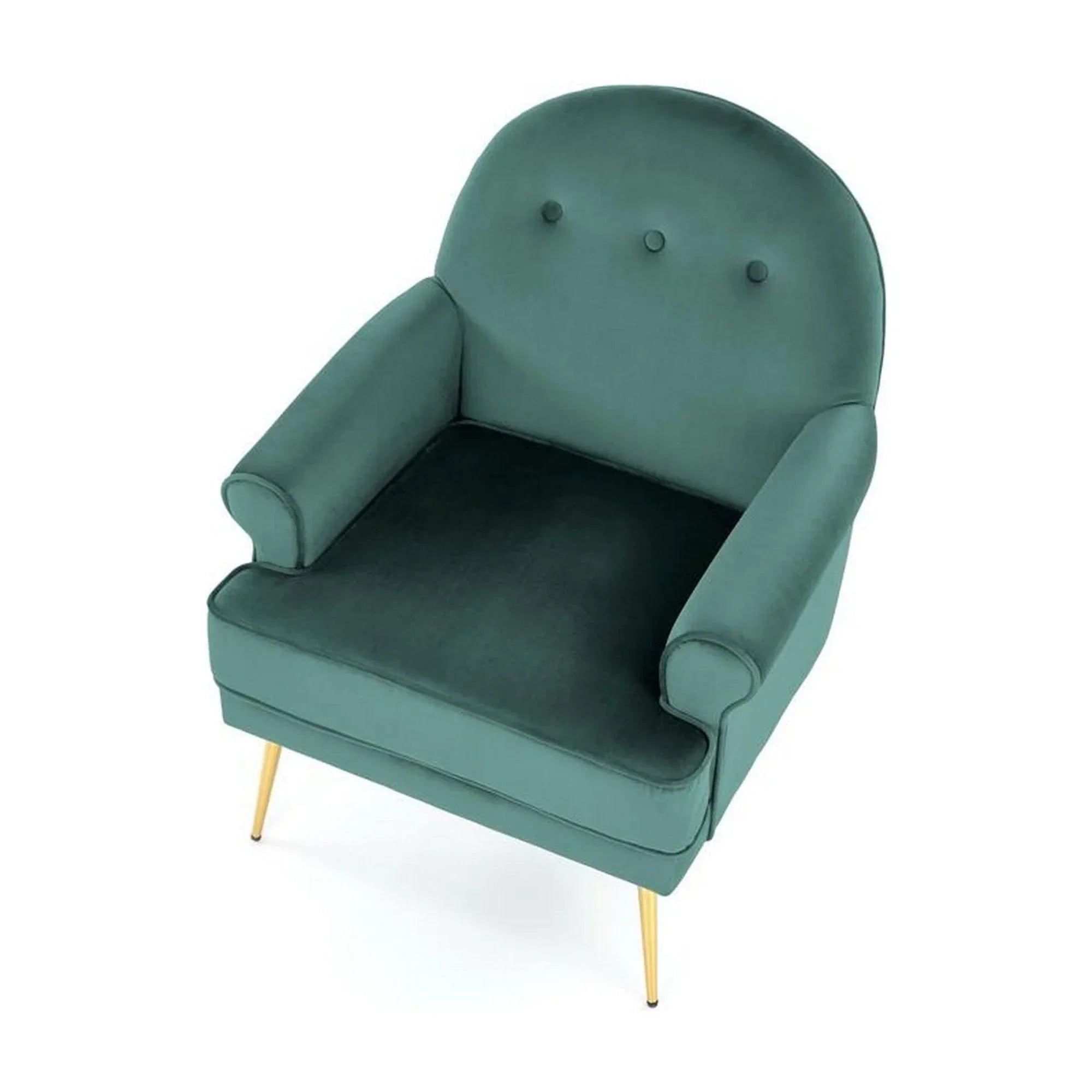 Fotoliu HOUSTON OCN-27709, verde inchis/auriu