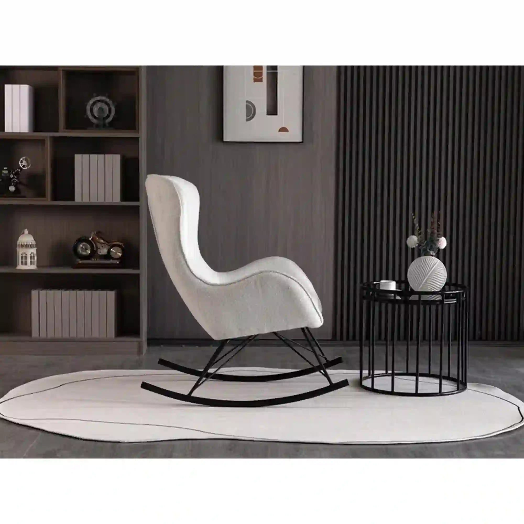 Fotoliu HOUSTON OCN-37634, alb/negru