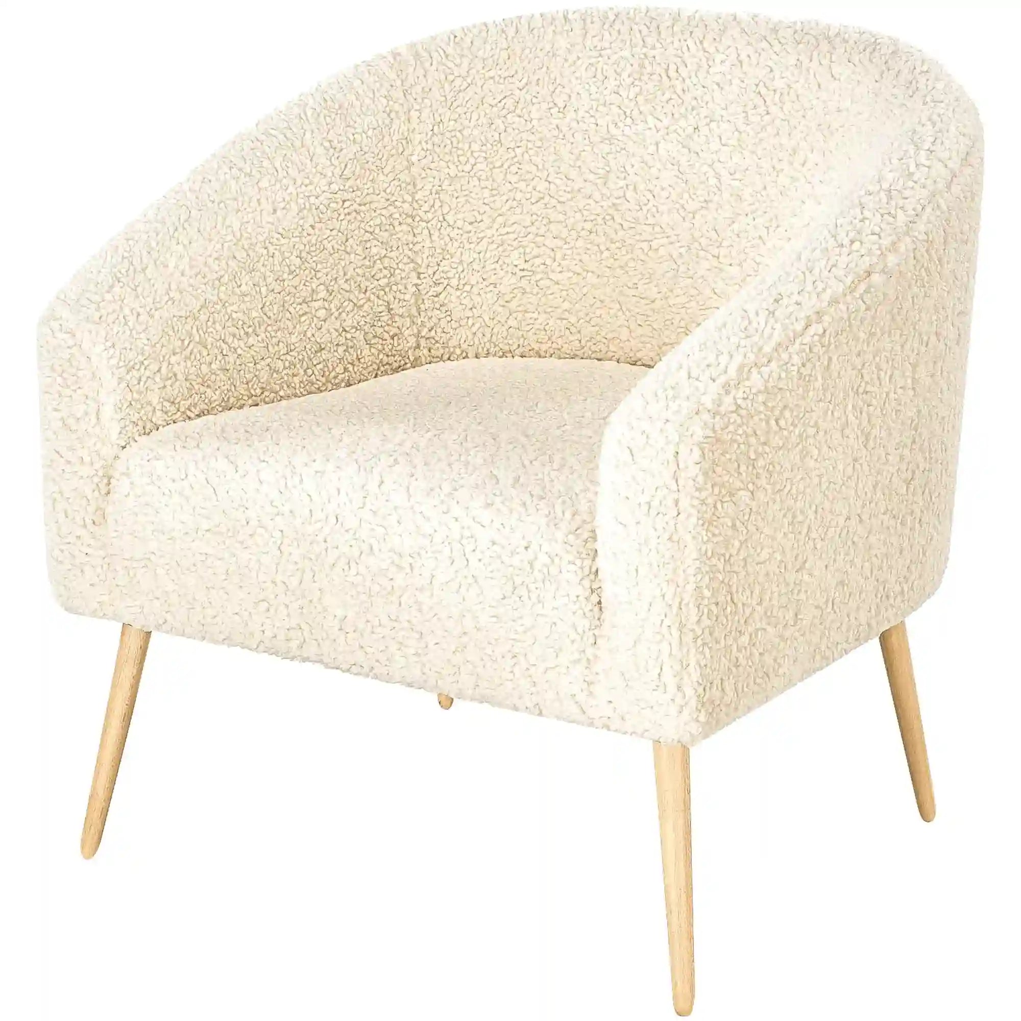 Fotoliu HOUSTON OCN-37642, crem/stejar