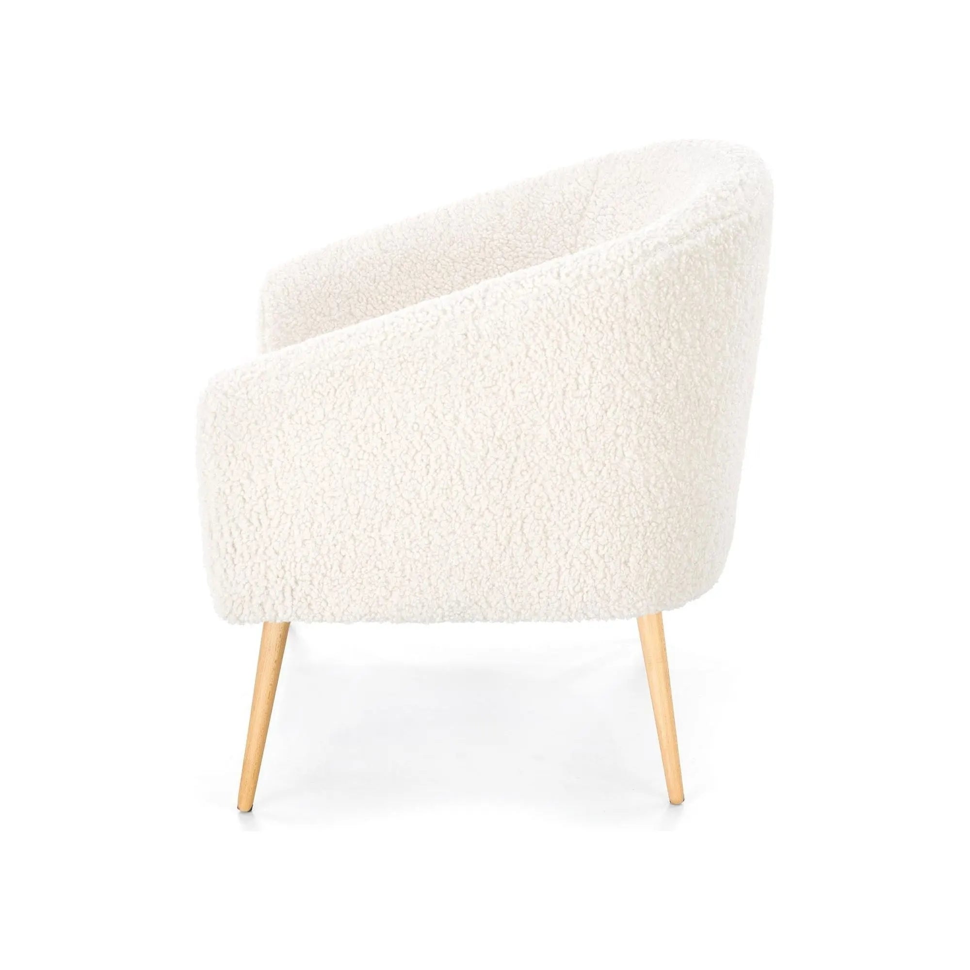 Fotoliu HOUSTON OCN-37642, crem/stejar