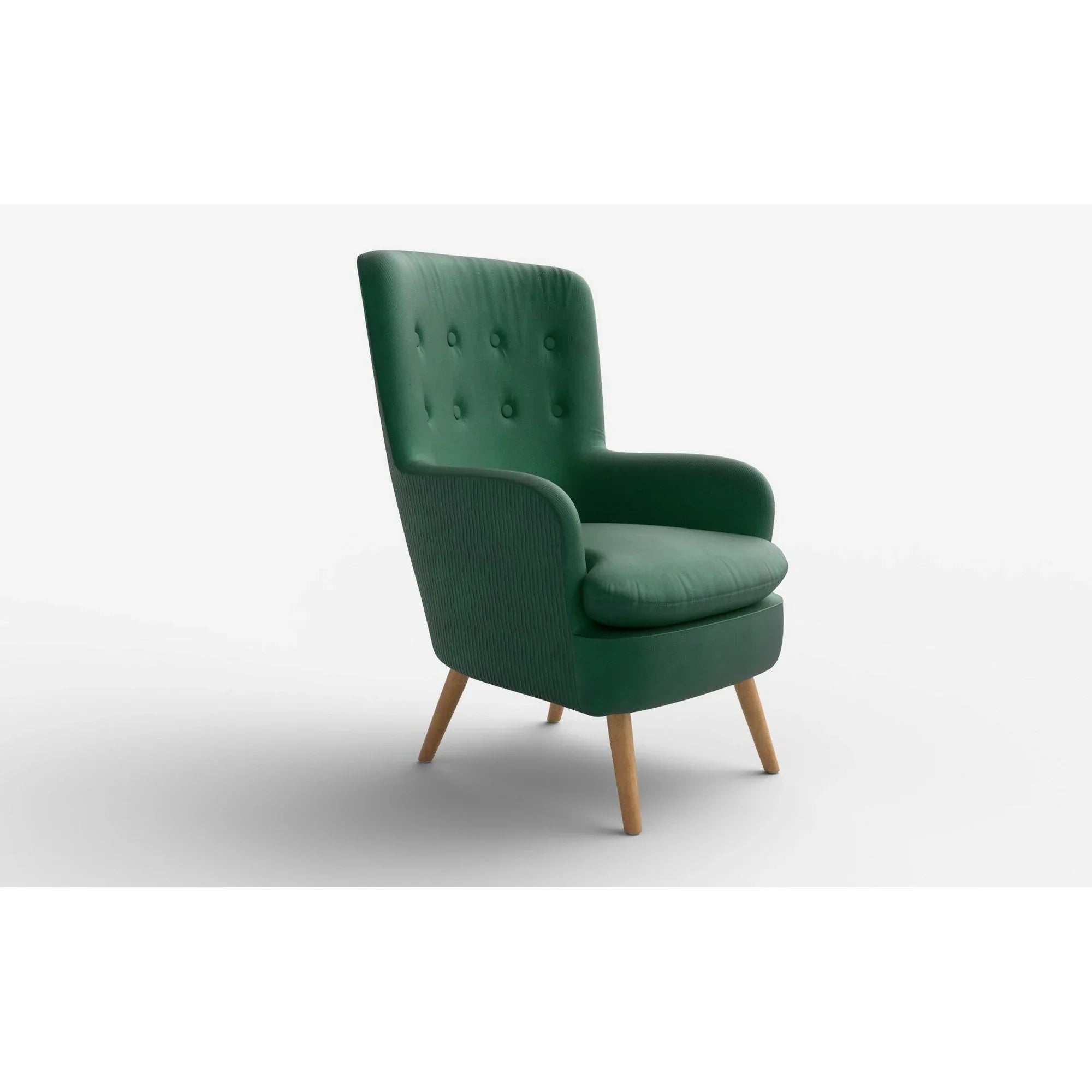 Fotoliu HOUSTON OCN-37656, verde/stejar natural