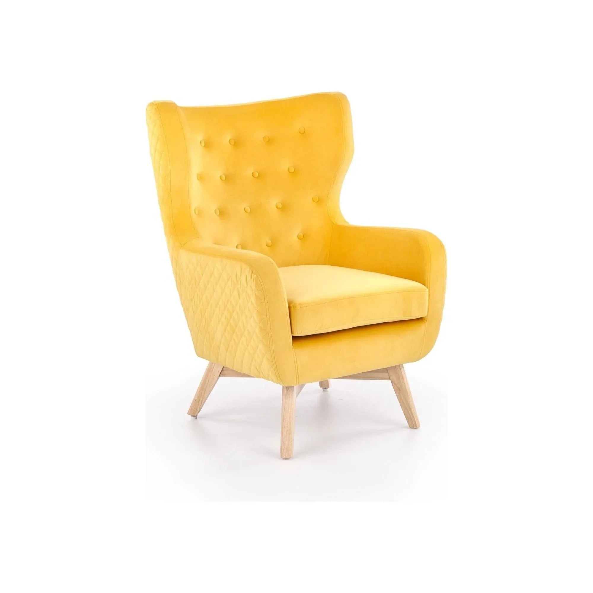 Fotoliu HOUSTON OCN-37659, galben/stejar natural