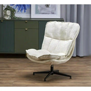 Fotoliu HOUSTON OCN-37701, crem/negru