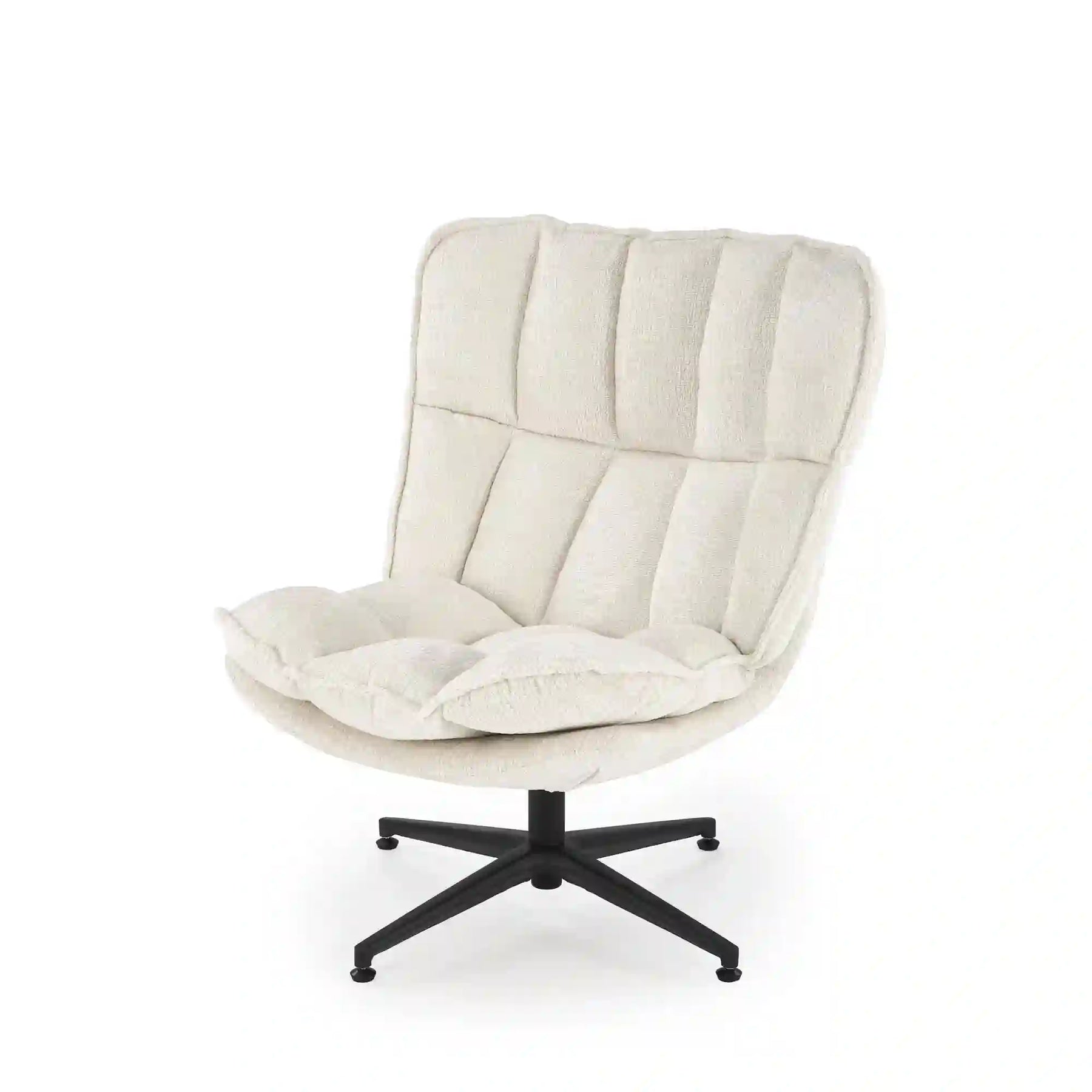 Fotoliu HOUSTON OCN-37701, crem/negru