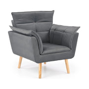 Fotoliu HOUSTON OCN-37718, gri/stejar