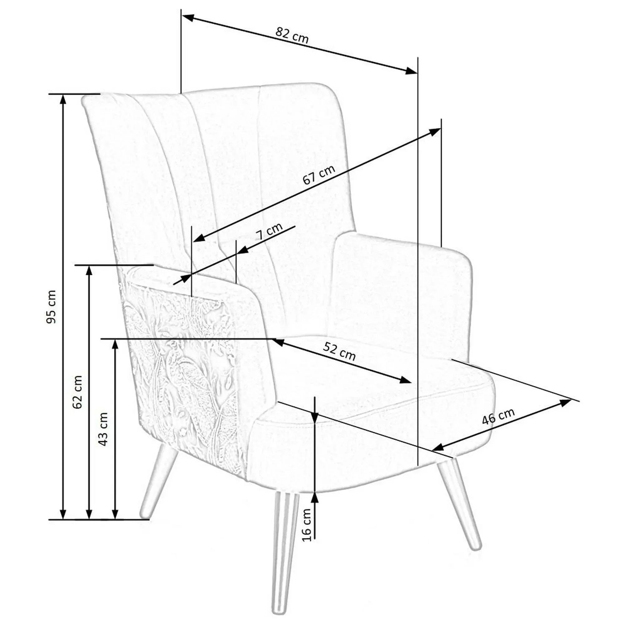 Fotoliu HOUSTON OCN-37758, albastru