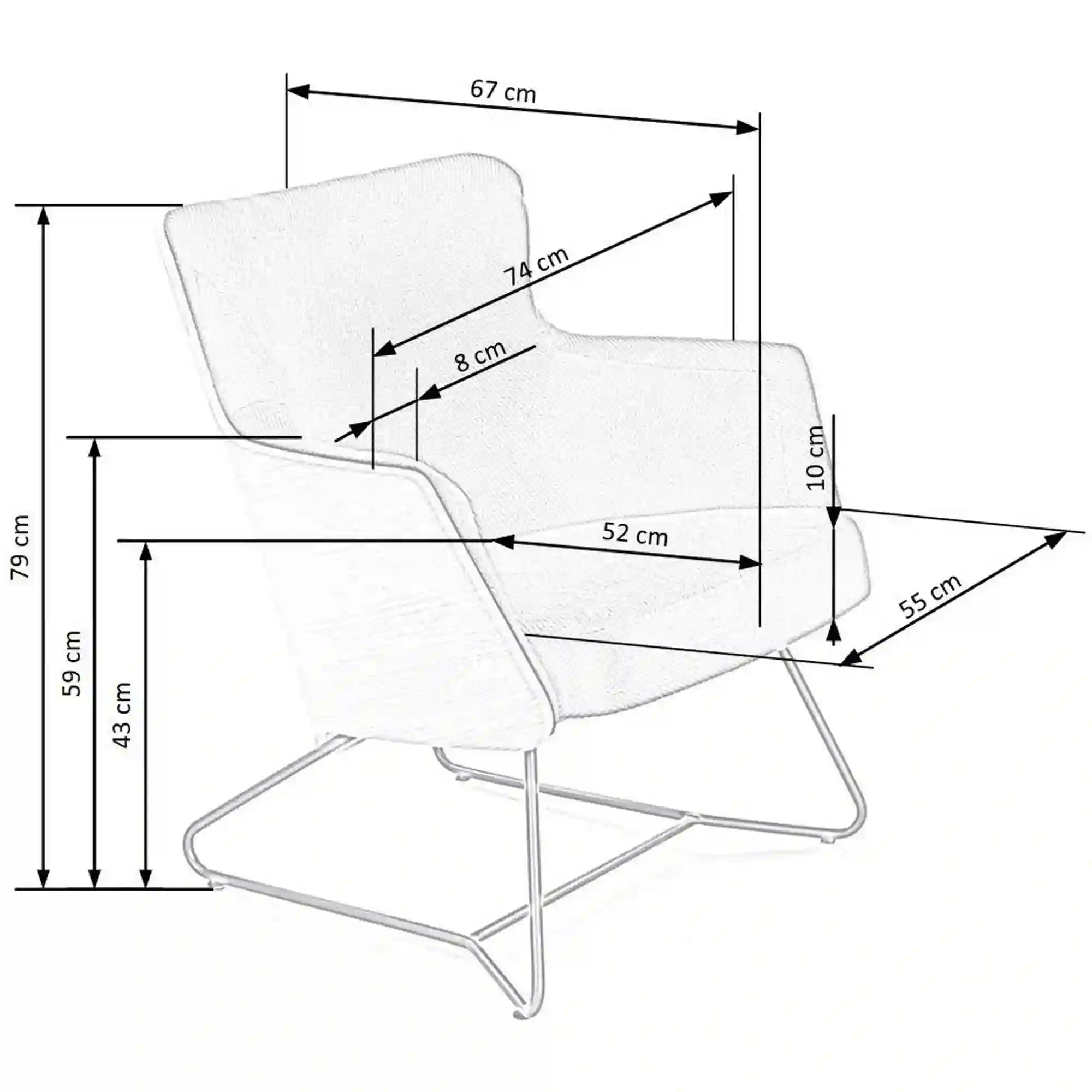 Fotoliu HOUSTON OCN-37806, gri
