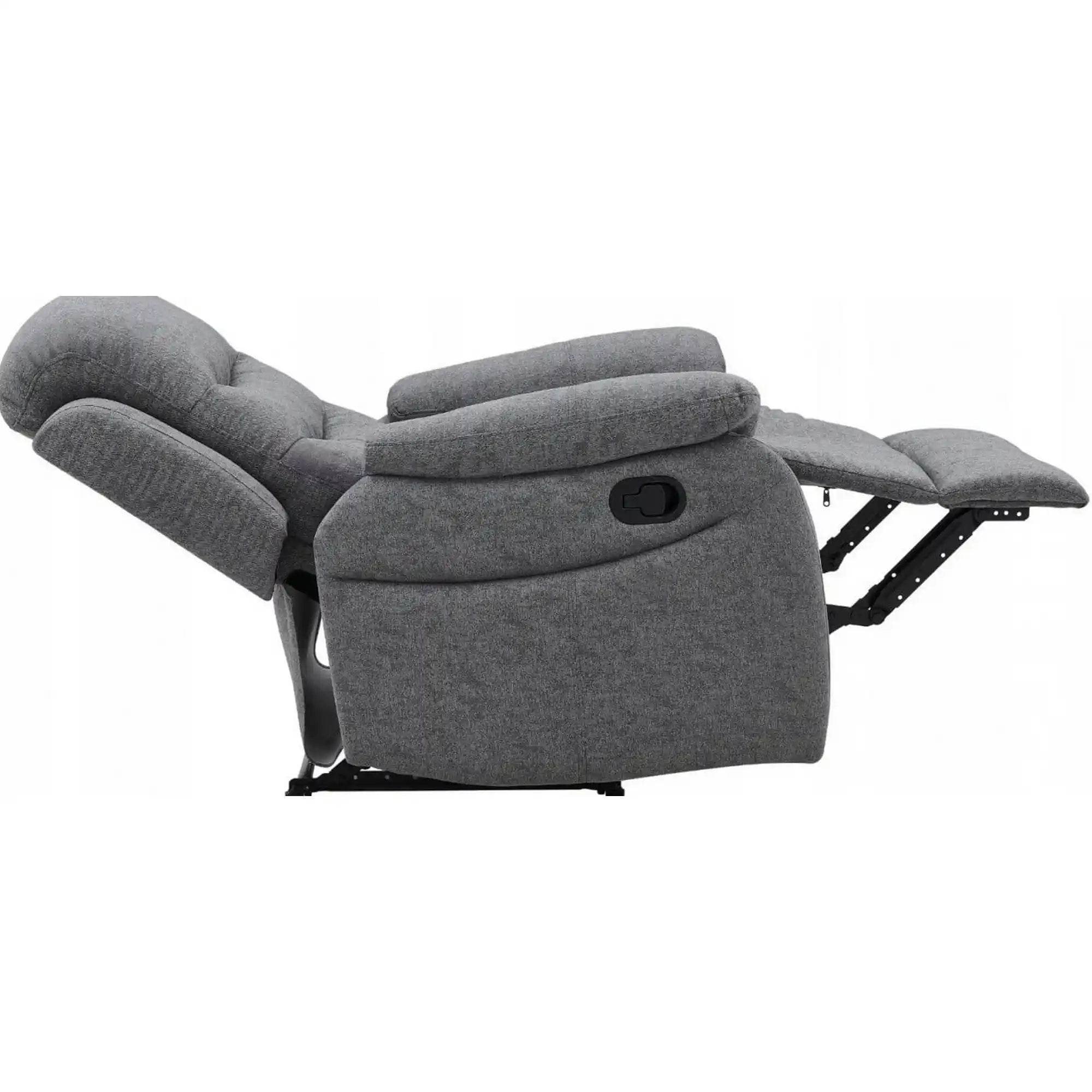 Fotoliu rabatabil DETROIT OCN-39677, gri/negru