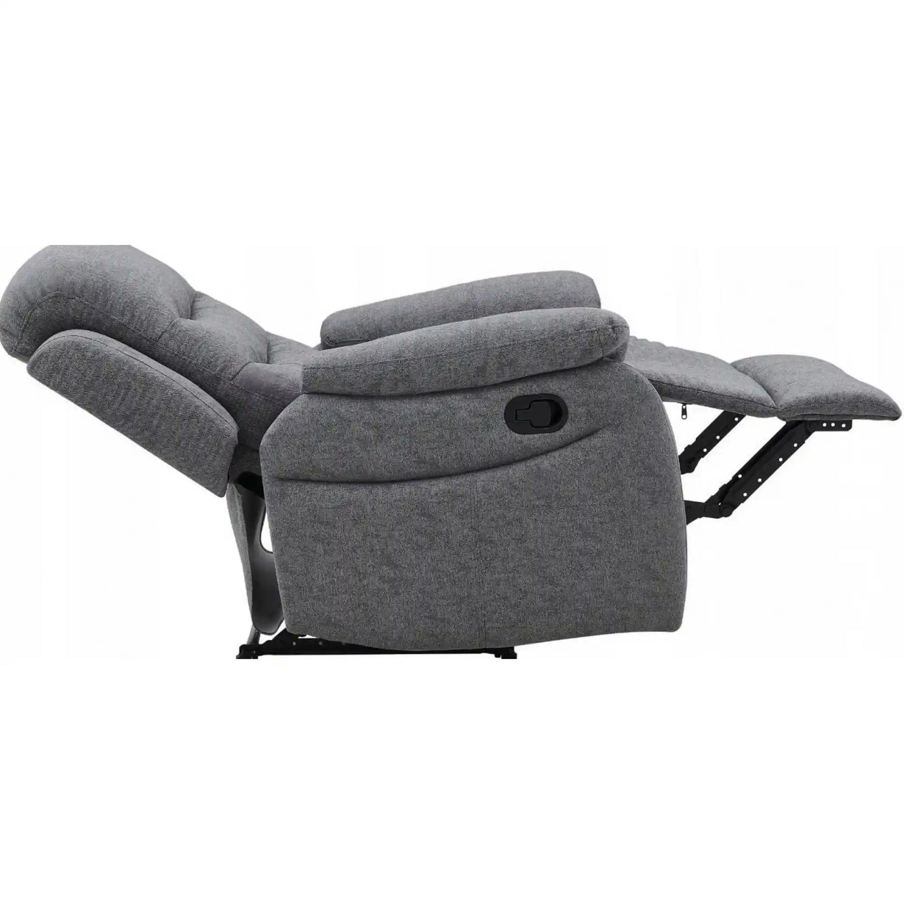 Fotoliu rabatabil gri, ideal pentru relaxare în living – primabucata