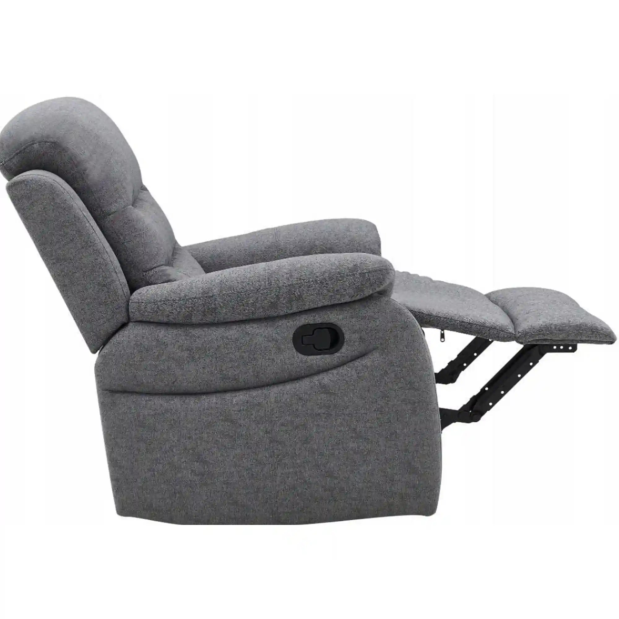 Fotoliu rabatabil DETROIT OCN-39677, gri/negru