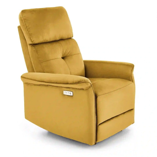 Fotoliu rabatabil HOUSTON OCN-37596, galben mustar