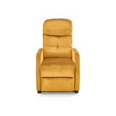 Fotoliu rabatabil galben mustar, ideal pentru un living confortabil – primabucata