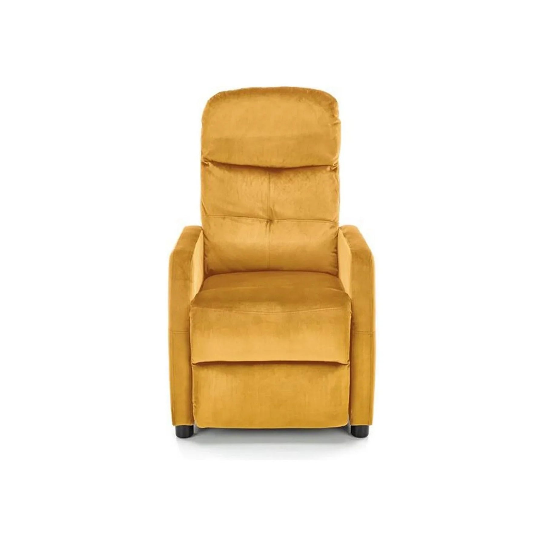 Fotoliu rabatabil galben mustar, ideal pentru un living confortabil – primabucata