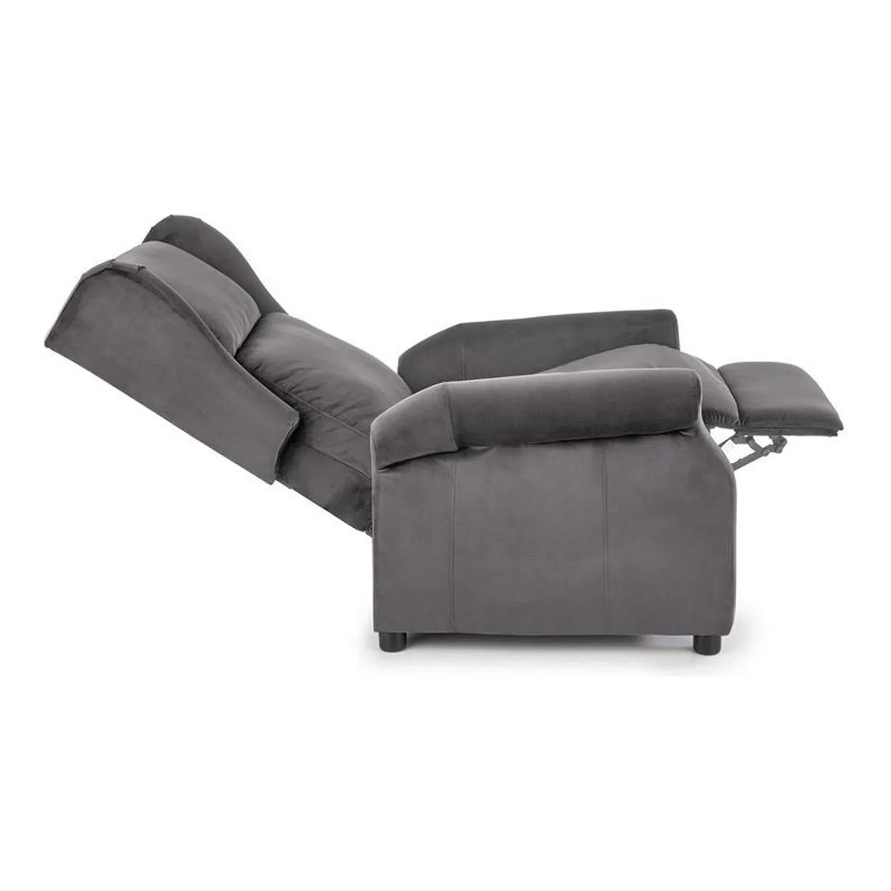 Fotoliu rabatabil gri, ideal pentru relaxare în living – primabucata
