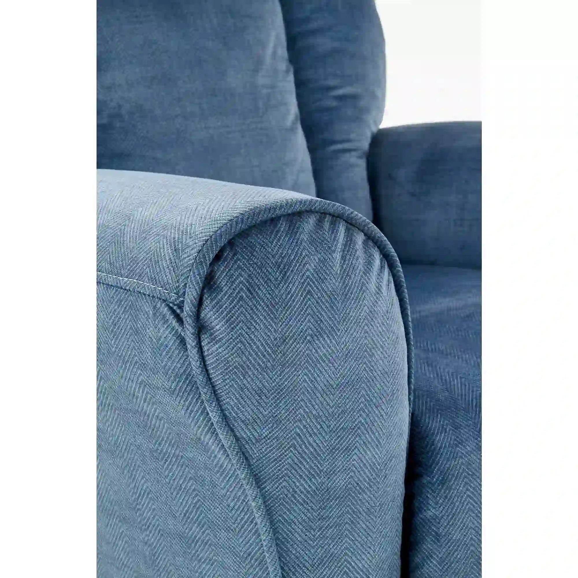 Fotoliu rabatabil HOUSTON OCN-37764, albastru/stejar