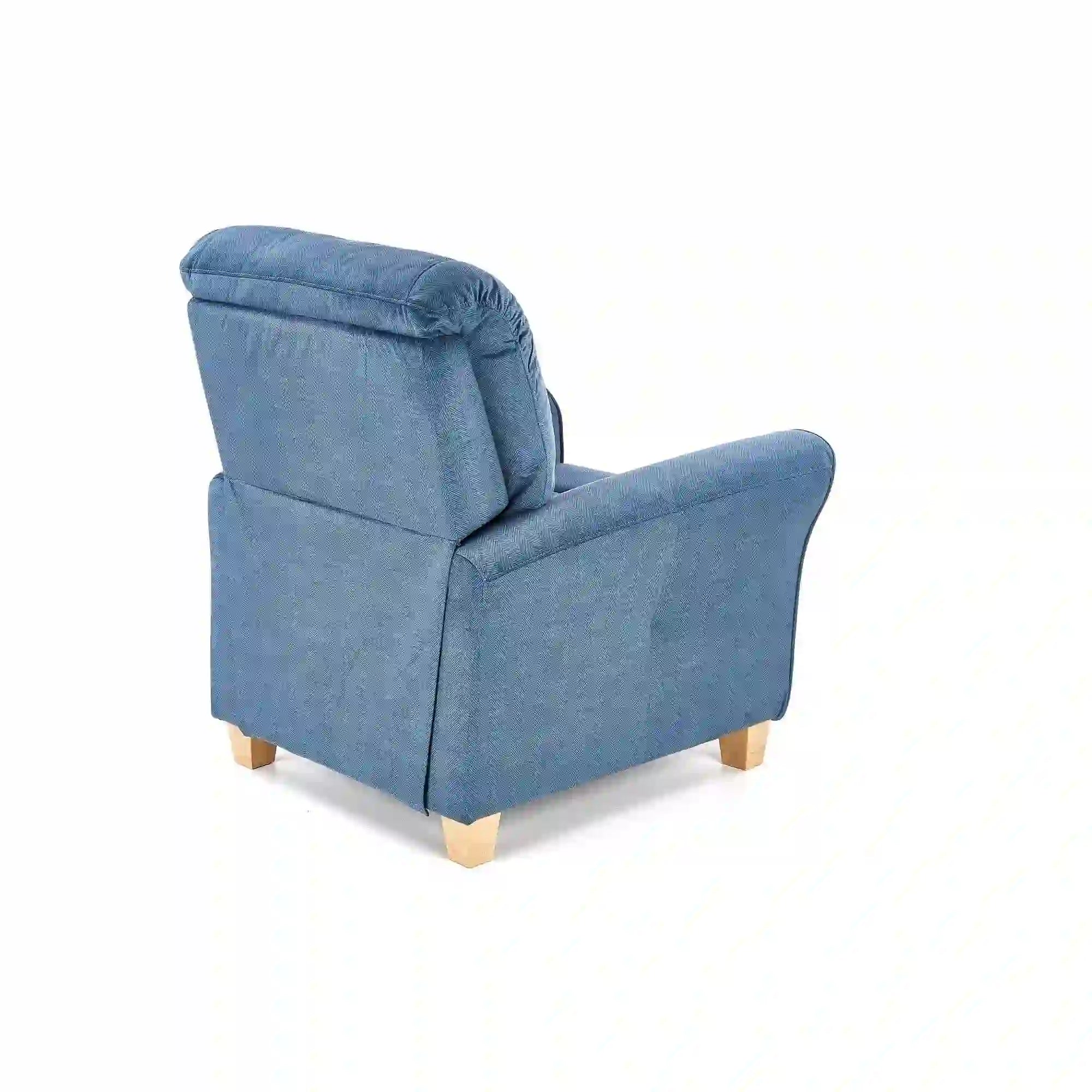 Fotoliu rabatabil HOUSTON OCN-37764, albastru/stejar