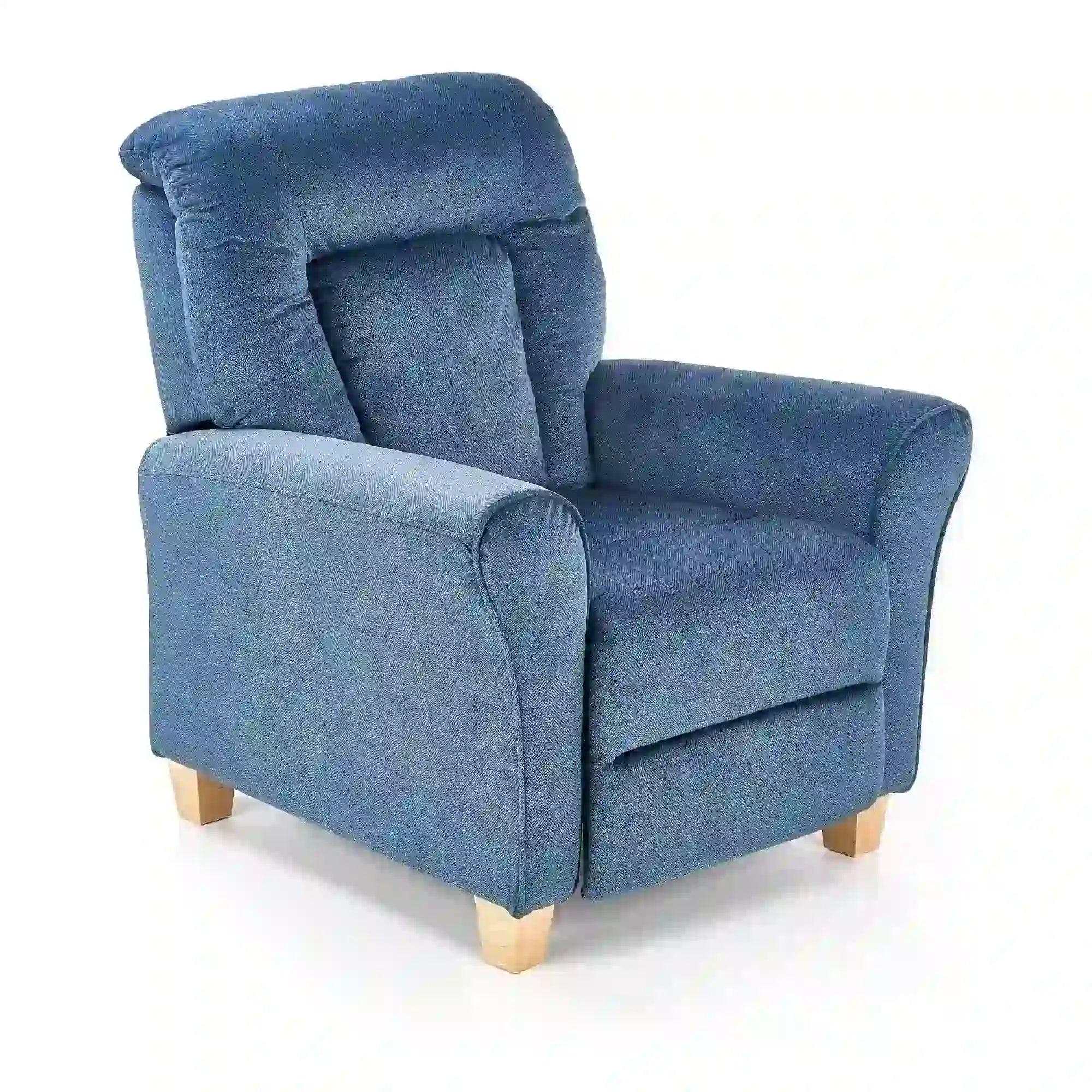 Fotoliu rabatabil HOUSTON OCN-37764, albastru/stejar