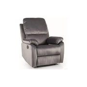 Fotoliu recliner DETROIT OCN-39662, gri/negru