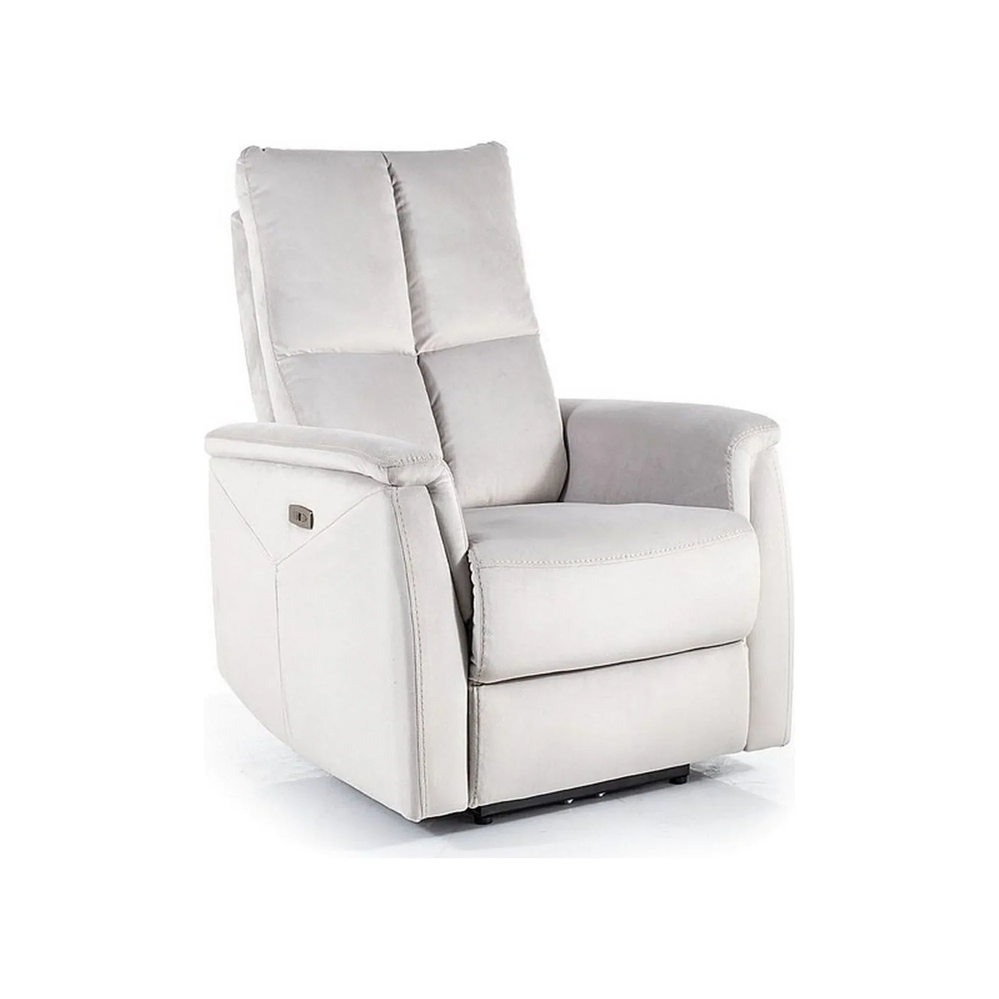 Fotoliu recliner DETROIT OCN-39664, gri deschis/negru