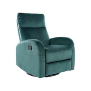 Fotoliu recliner DETROIT OCN-39680, verde inchis/negru