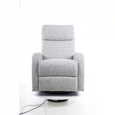 Fotoliu recliner DETROIT OCN-39690, gri/alb/negru