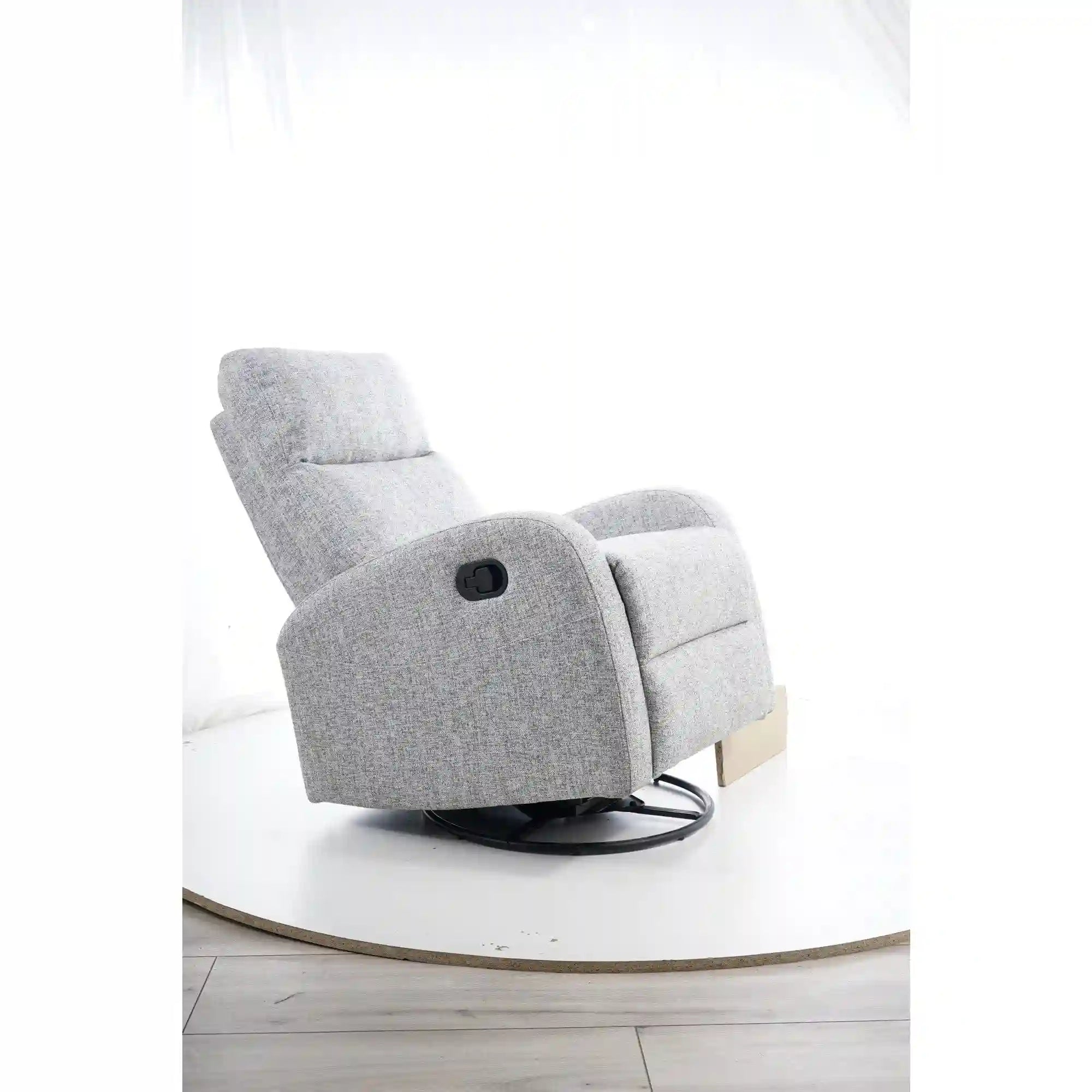 Fotoliu recliner DETROIT OCN-39690, gri/alb/negru