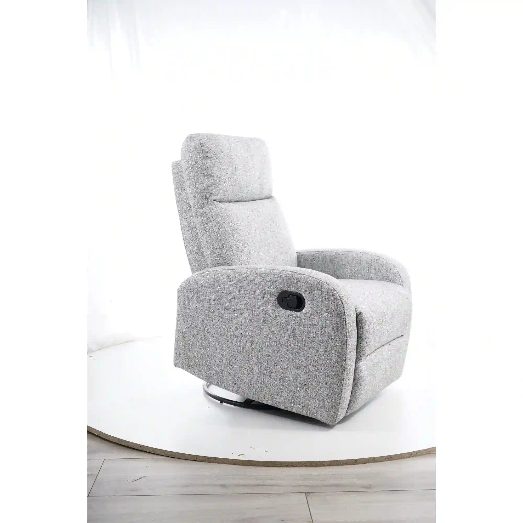 Fotoliu recliner DETROIT OCN-39690, gri/alb/negru