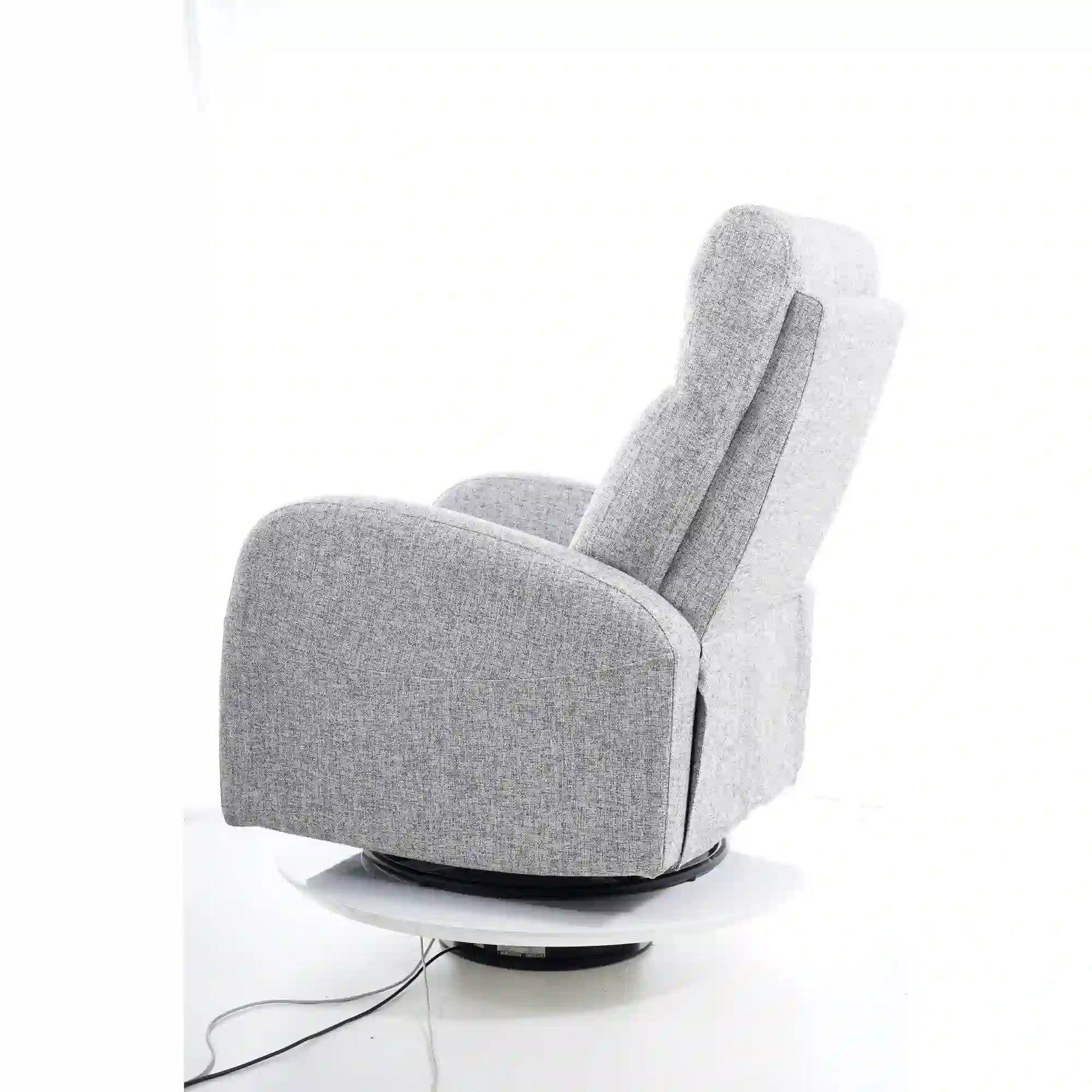 Fotoliu recliner DETROIT OCN-39690, gri/alb/negru