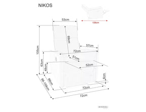 Fotoliu recliner DETROIT OCN-39745, bej deschis