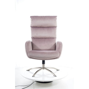 Fotoliu recliner DETROIT OCN-39756, roz antic/crom