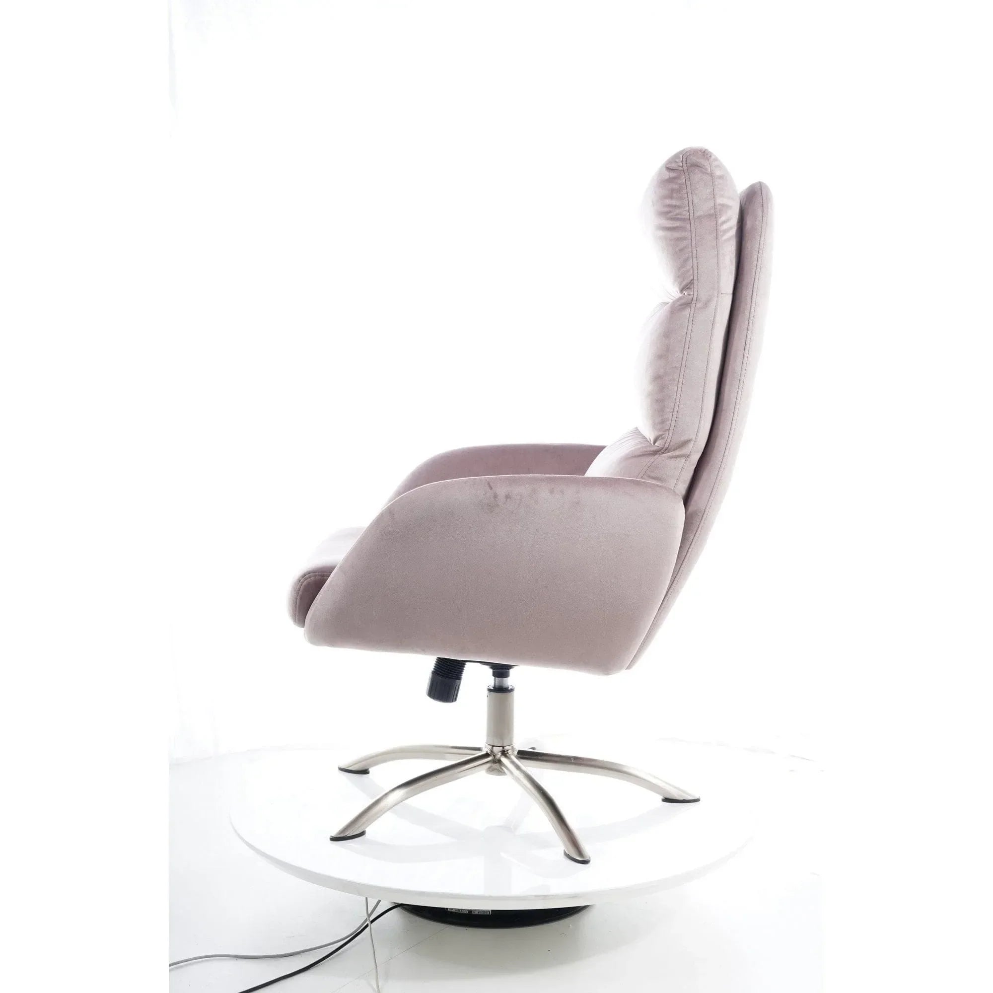 Fotoliu recliner DETROIT OCN-39756, roz antic/crom