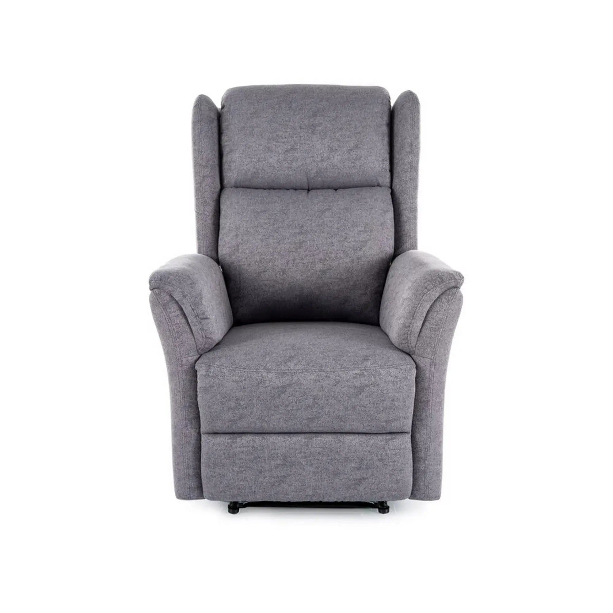 Fotoliu recliner DETROIT OCN-39767, gri/negru