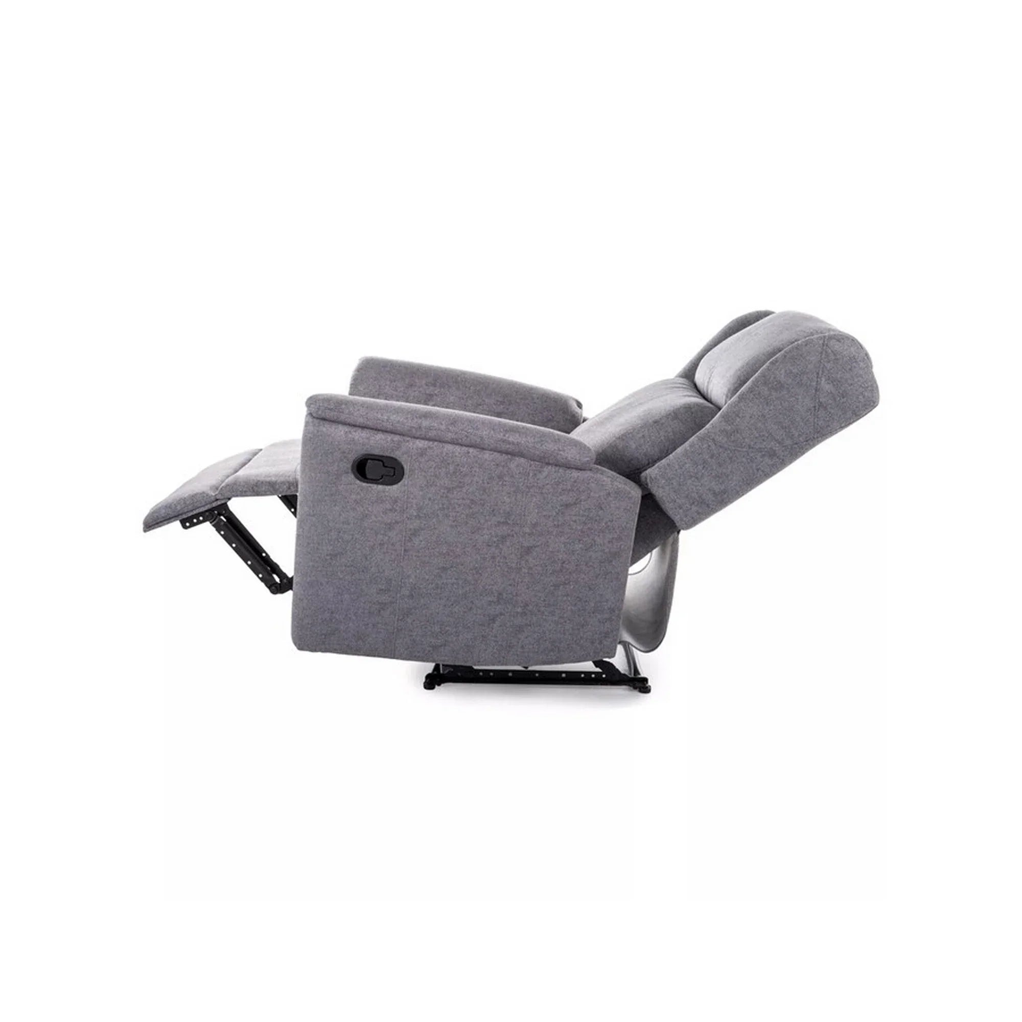 Fotoliu recliner DETROIT OCN-39767, gri/negru