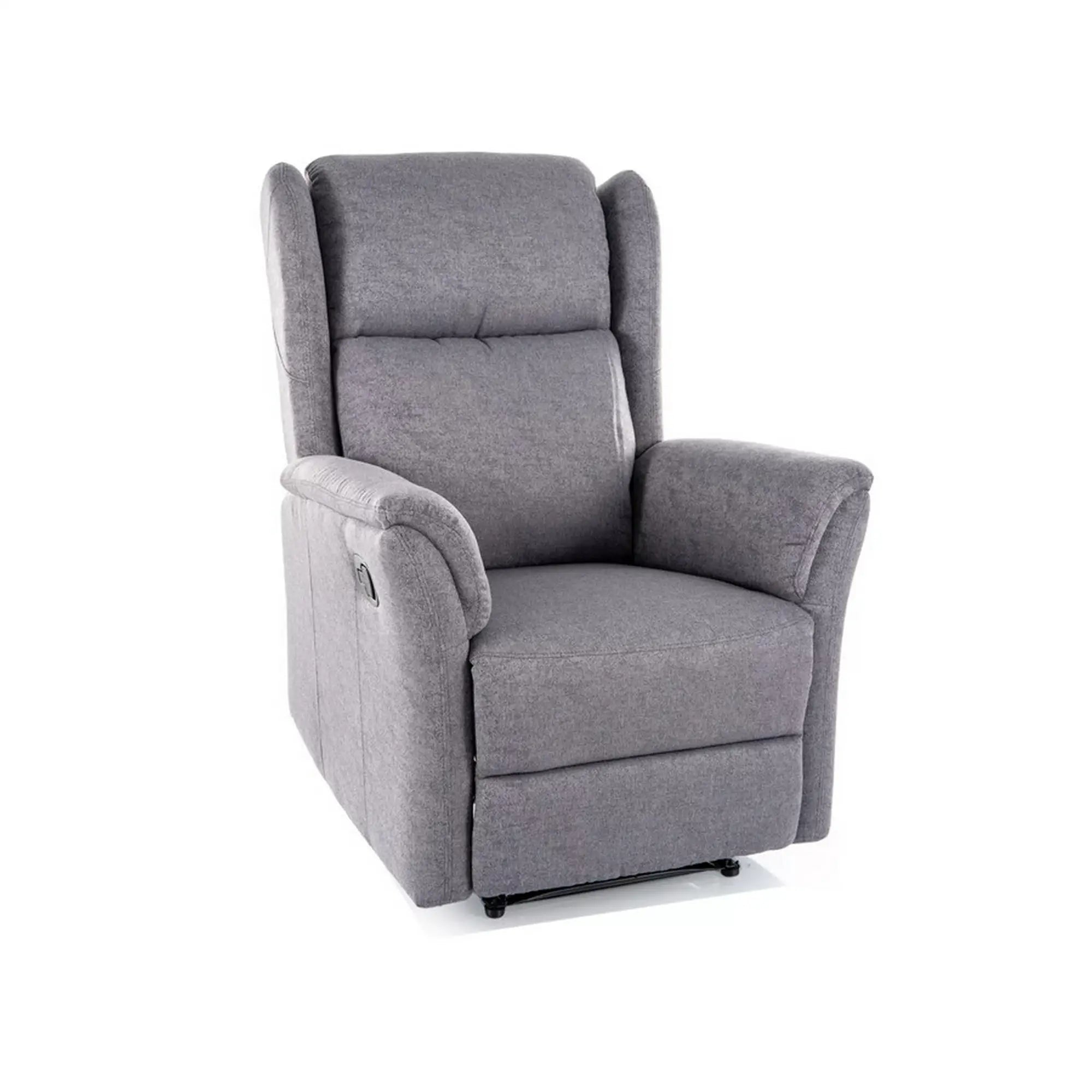Fotoliu recliner DETROIT OCN-39767, gri/negru