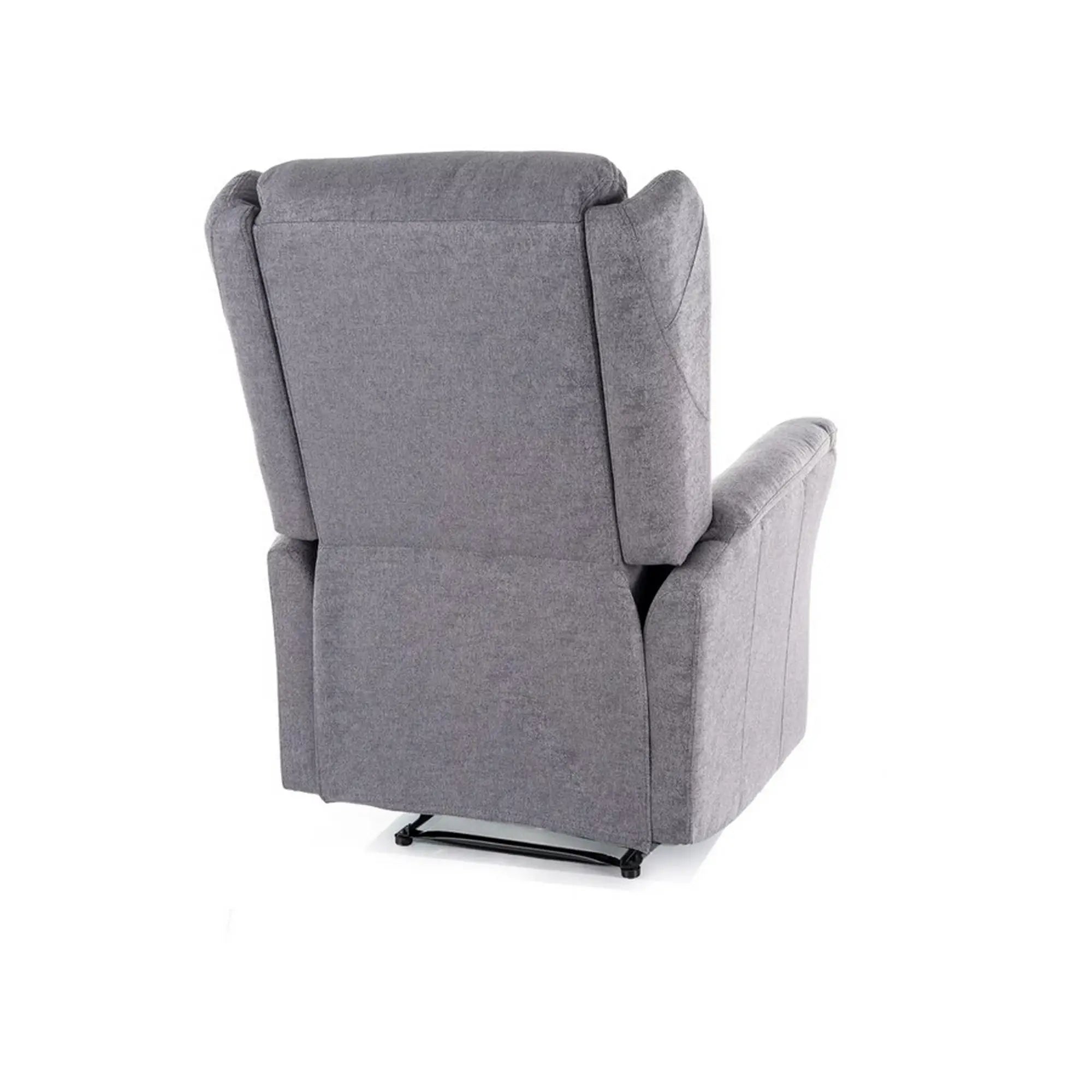 Fotoliu recliner DETROIT OCN-39767, gri/negru