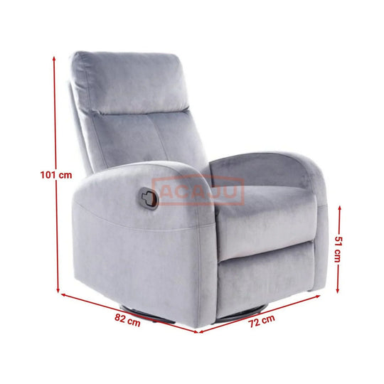 Fotoliu recliner DETROIT OCN-39819, gri