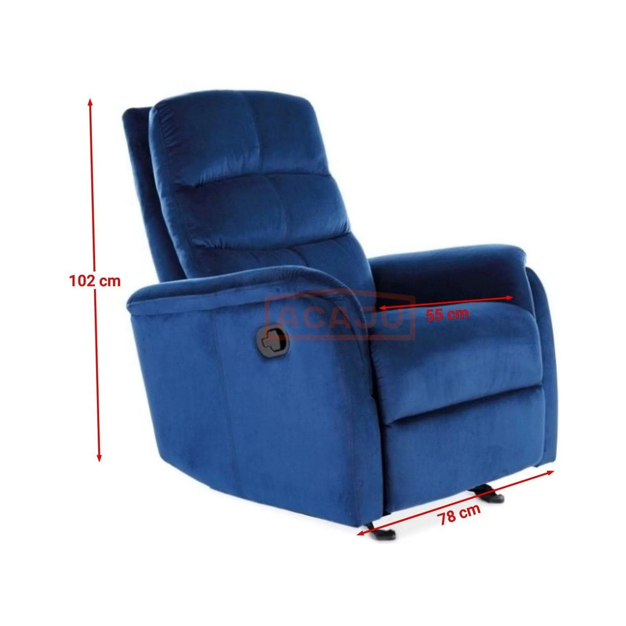 Fotoliu recliner DETROIT OCN-39826, albastru