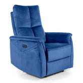 Fotoliu recliner albastru, confortabil, ideal pentru living – primabucata