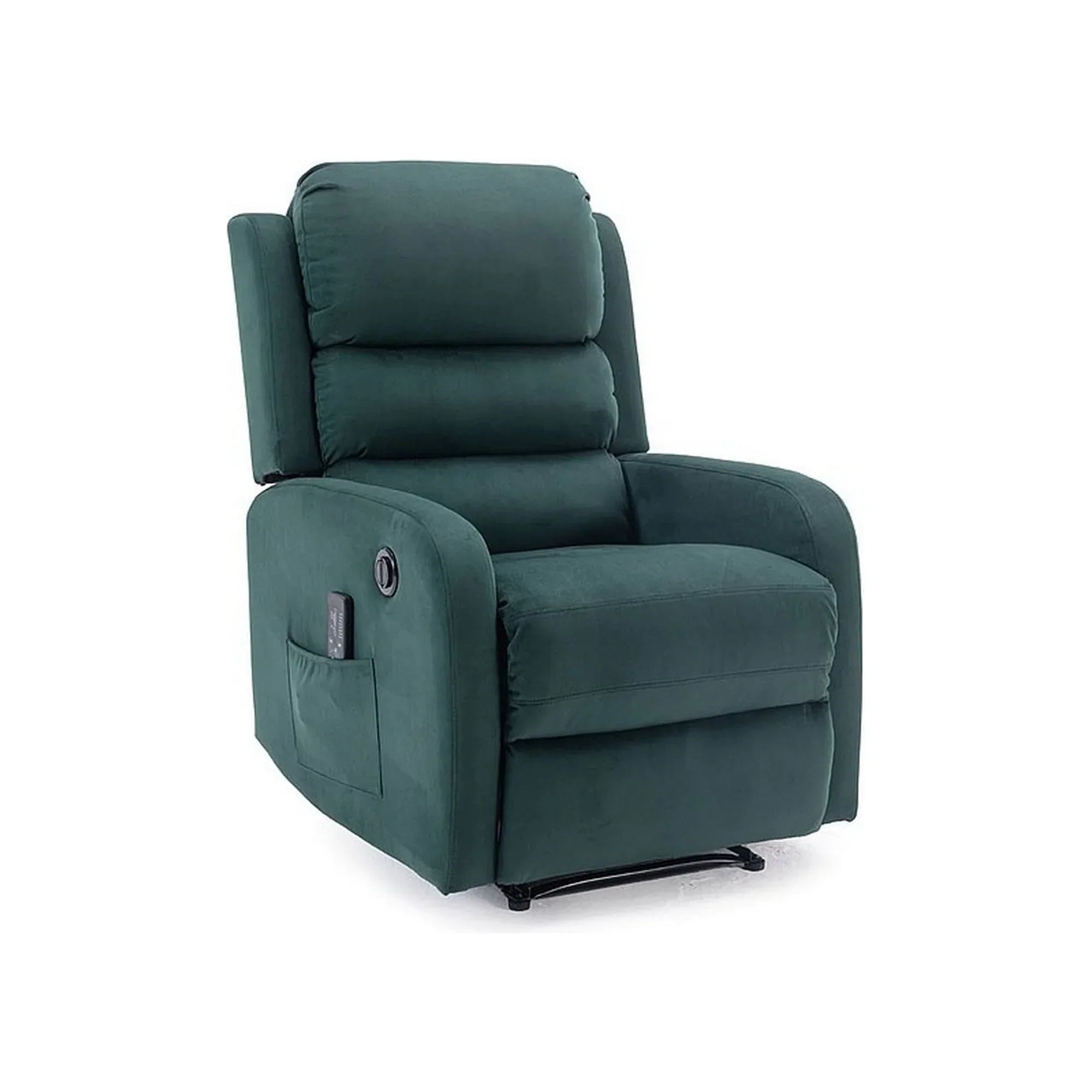 Fotoliu recliner DETROIT OCN-39876, verde/negru