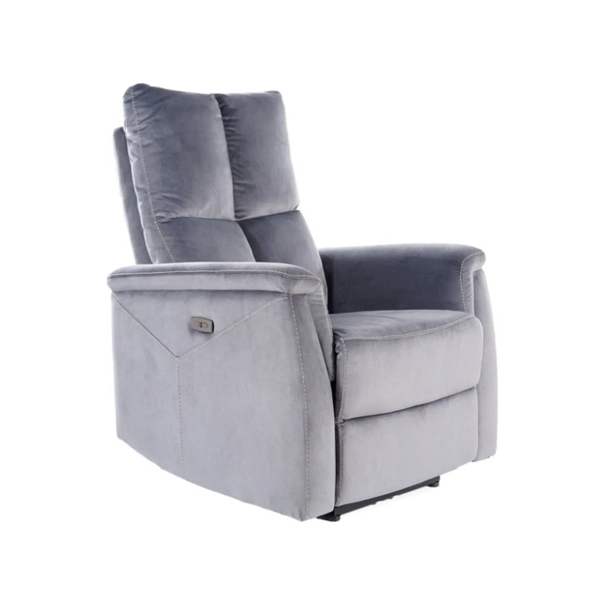 Fotoliu recliner DETROIT OCN-39880, gri inchis/negru