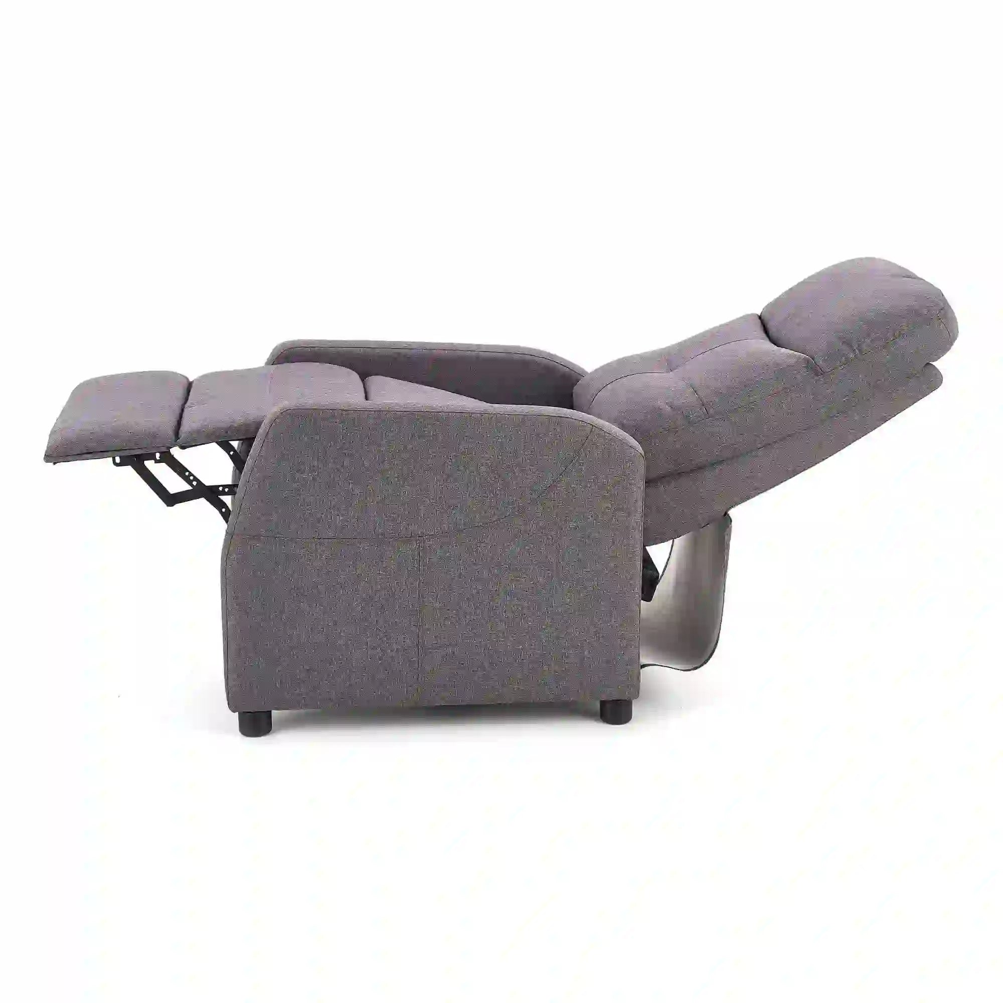 Fotoliu recliner HOUSTON OCN-37673, gri/negru