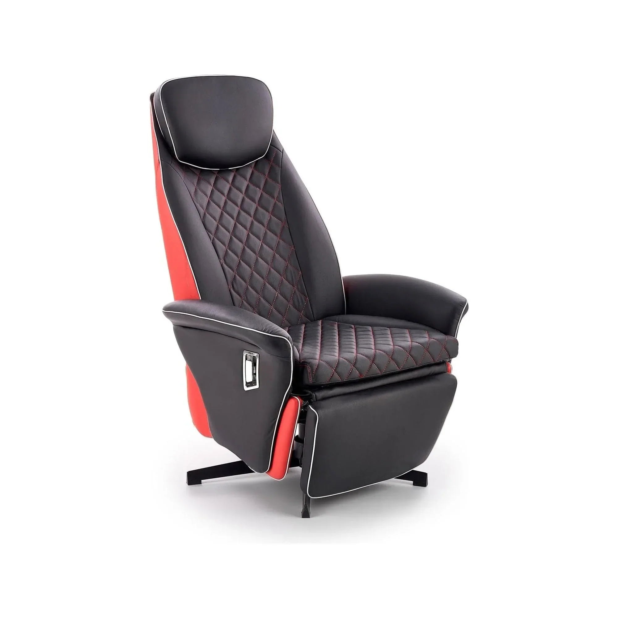 Fotoliu recliner HOUSTON OCN-37678, negru/rosu