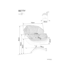 Fotoliu rotativ DETROIT OCN-39645, bej/negru