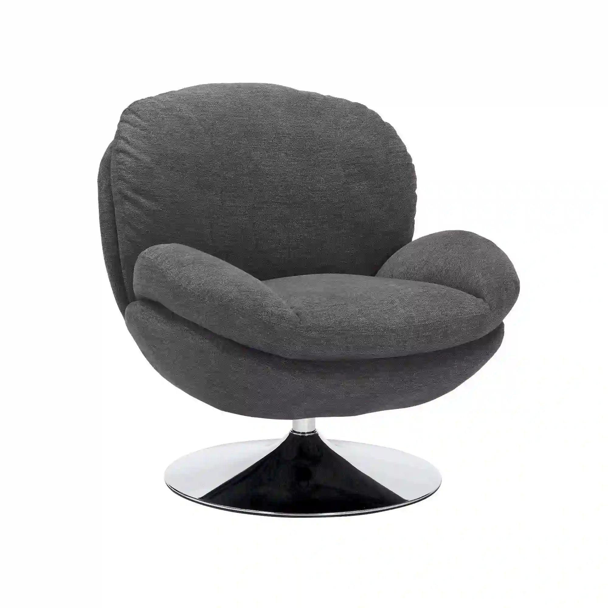 Fotoliu rotativ DETROIT OCN-39648, gri inchis