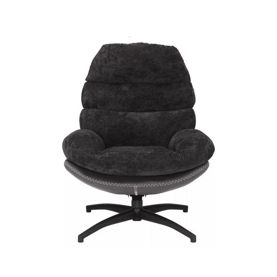 Fotoliu rotativ DETROIT OCN-39653, negru